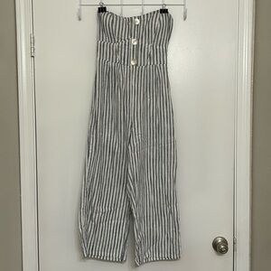 Women’s Striped Tube Jumpsuit